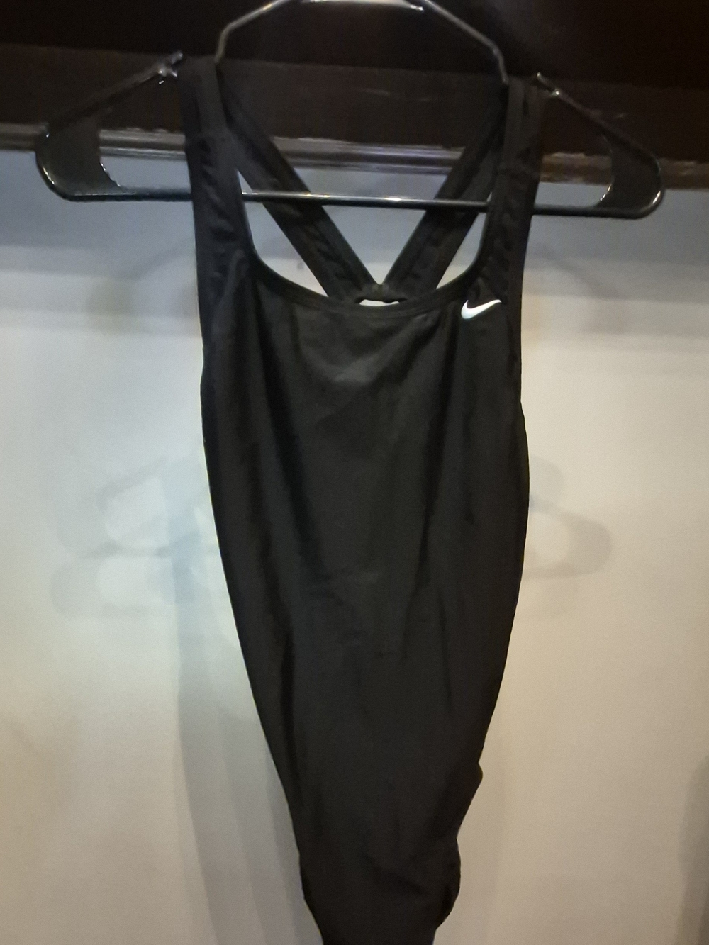 Nike Black One-Shoulder Cross-Back Athletic Suit